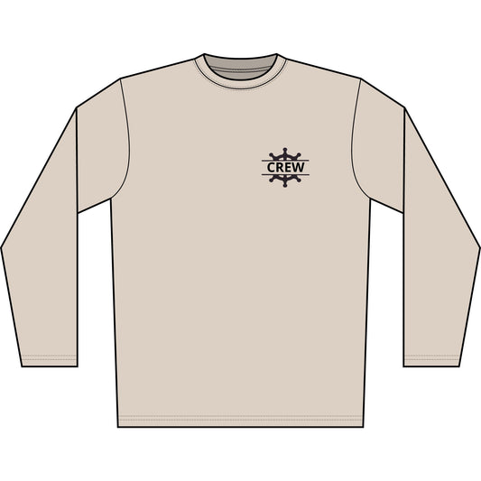 Personalized Glow with the Flow Crest Performance Long Sleeve Shirt