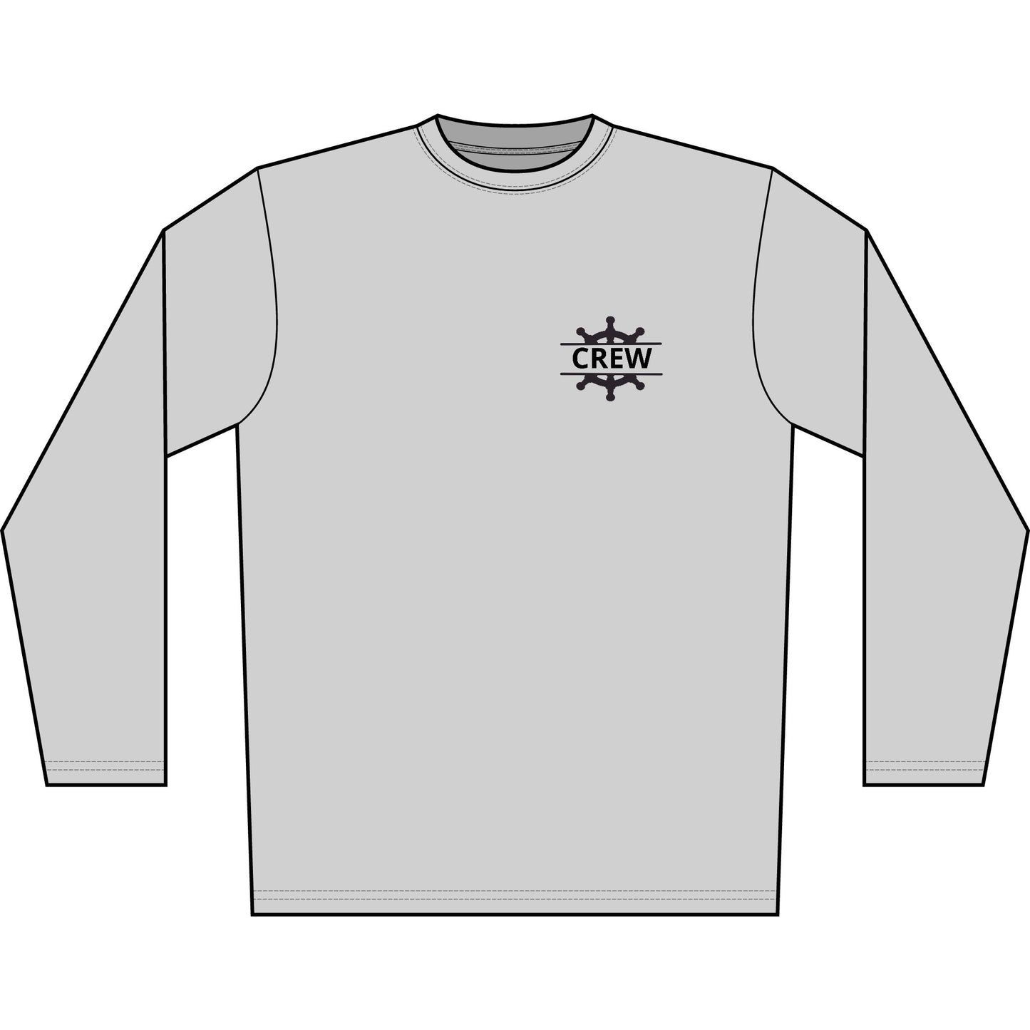 Personalized Glow with the Flow Crest Performance Long Sleeve Shirt
