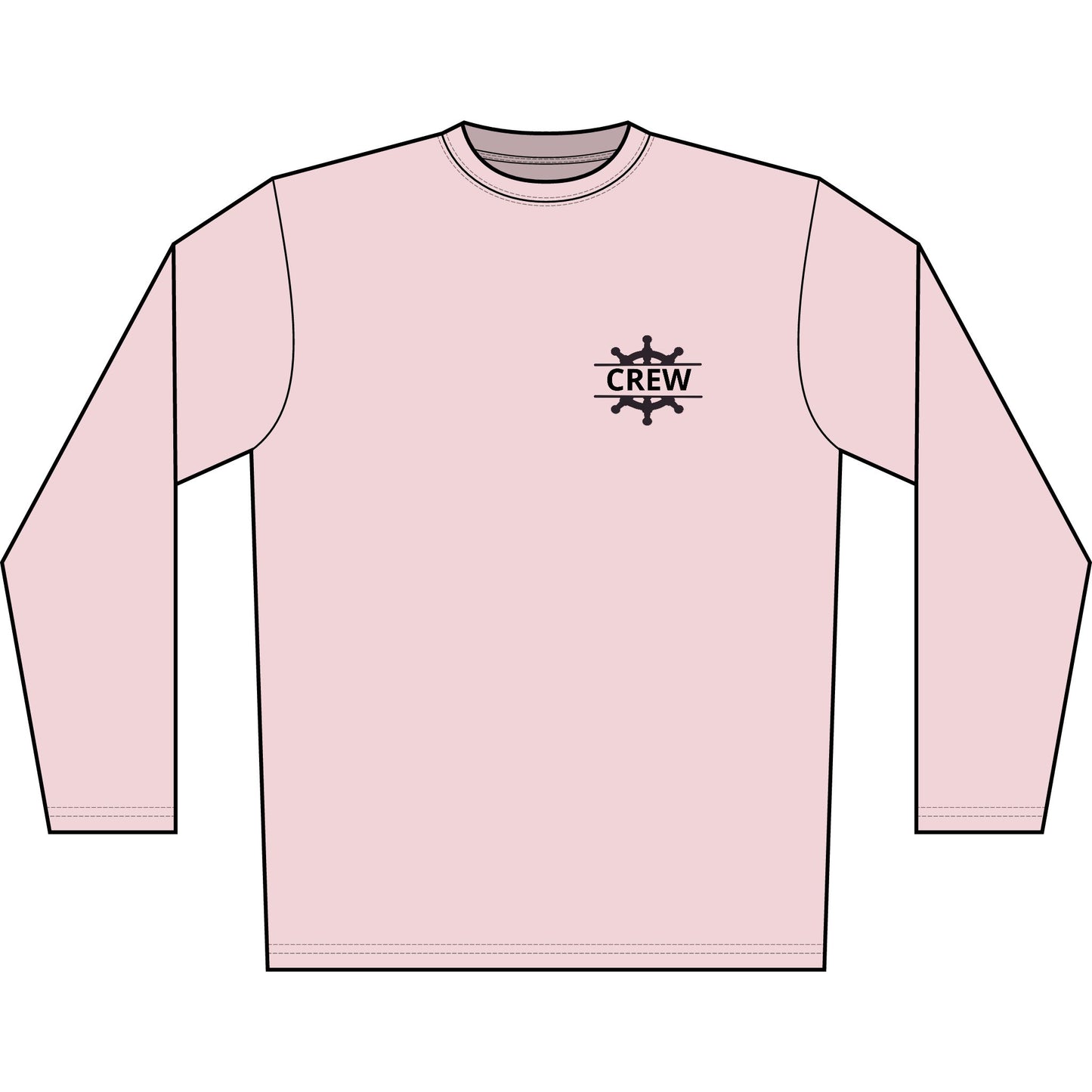 Personalized Glow with the Flow Crest Performance Long Sleeve Shirt