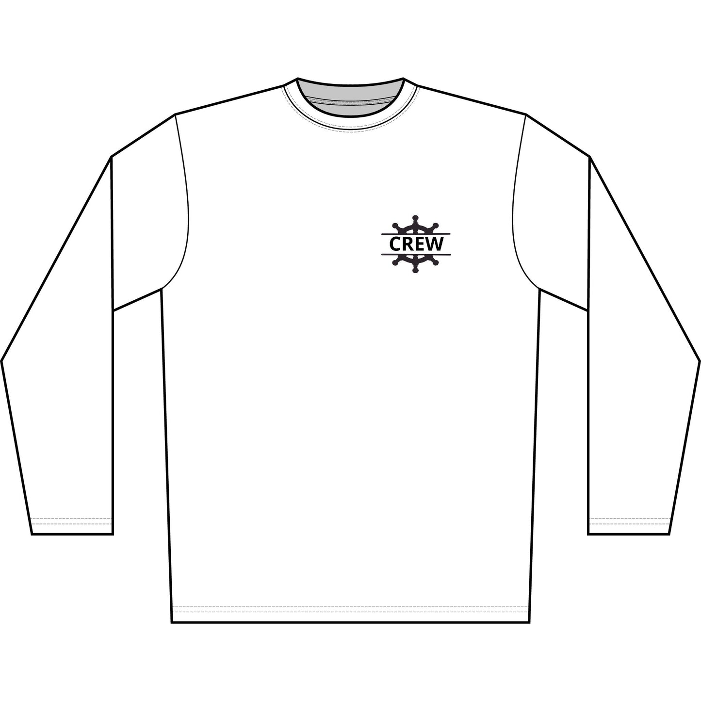 Personalized Glow with the Flow Crest Performance Long Sleeve Shirt