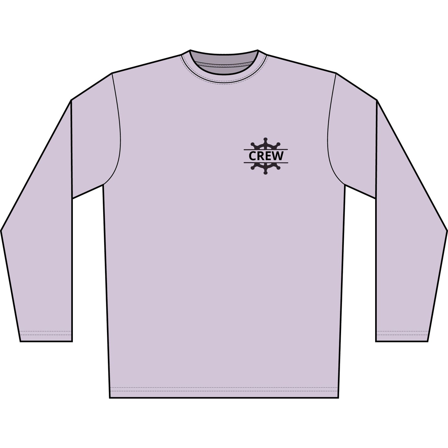 Personalized Glow with the Flow Crest Performance Long Sleeve Shirt