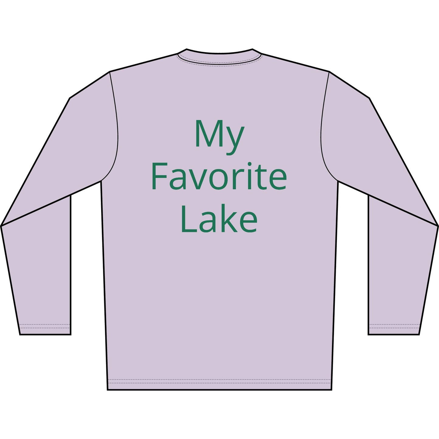 Personalized Great Lakes State Transom Performance Long Sleeve Shirt-Green