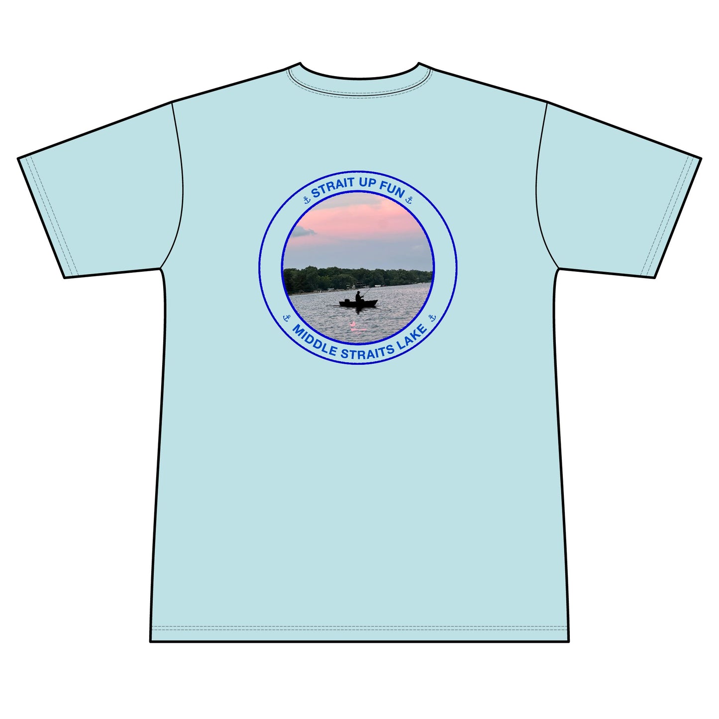 Personalized Middle Straits Lake Crest Performance Shirt