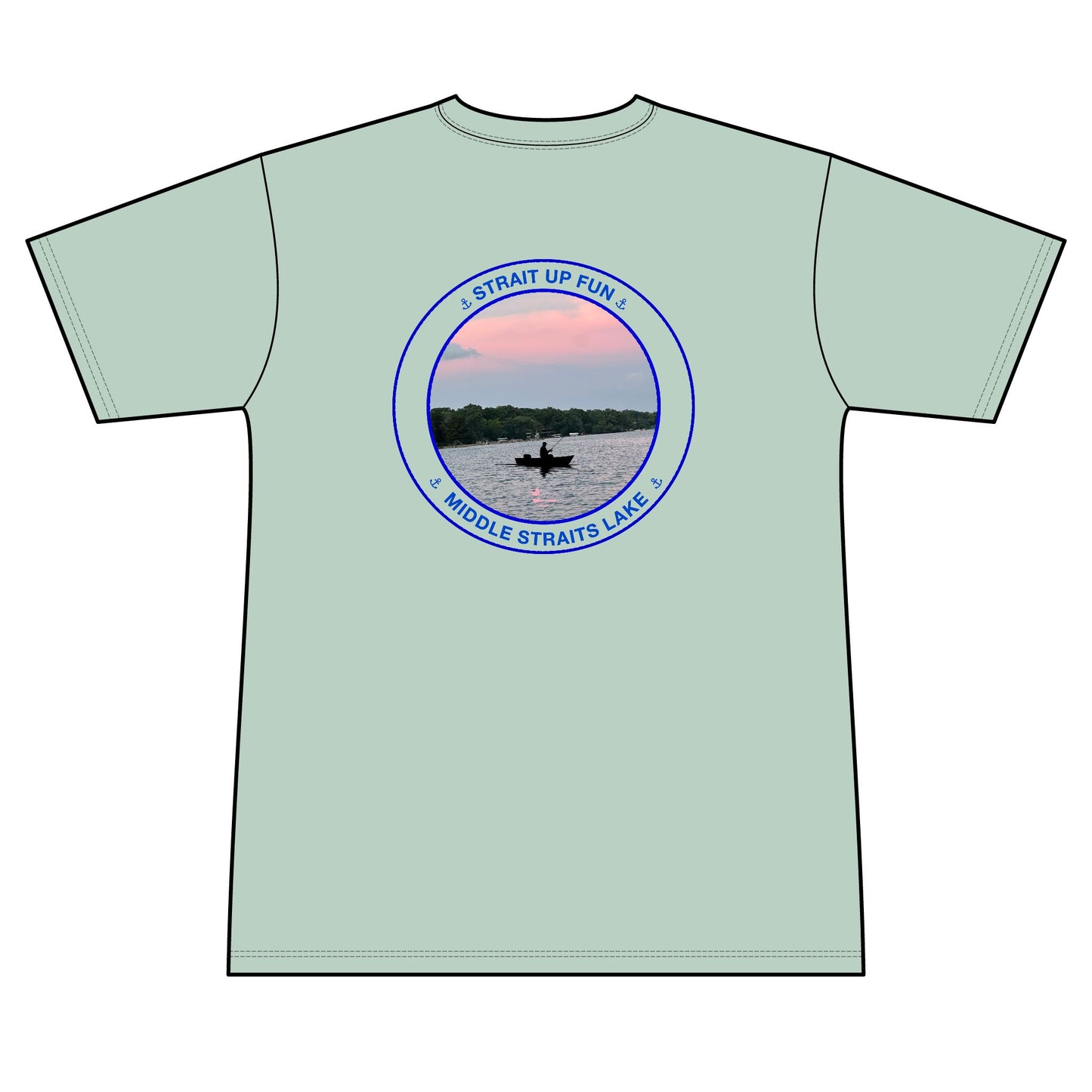 Personalized Middle Straits Lake Crest Performance Shirt