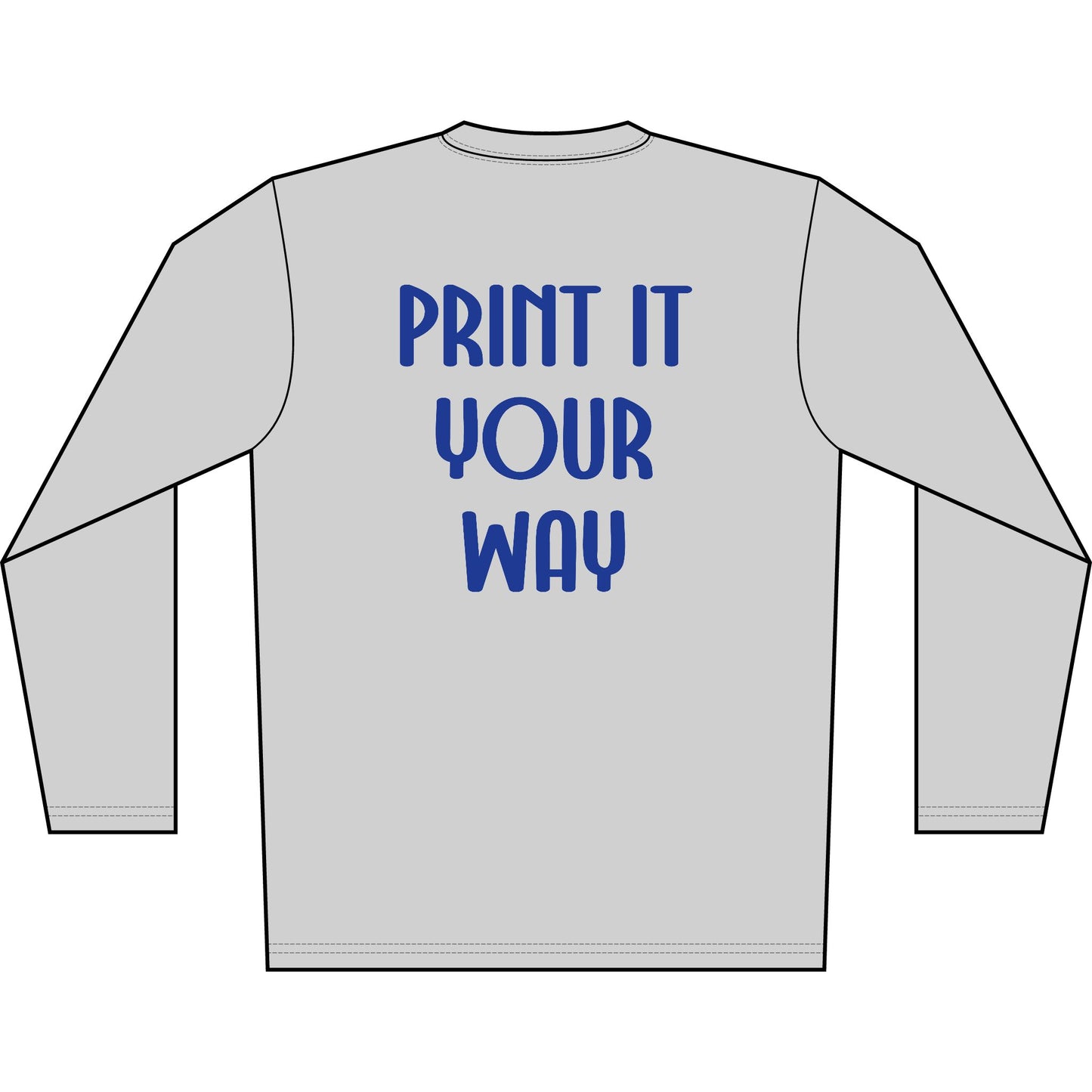 Personalized Pontoon Life Transom Performance Long Sleeve Shirt – Misty
