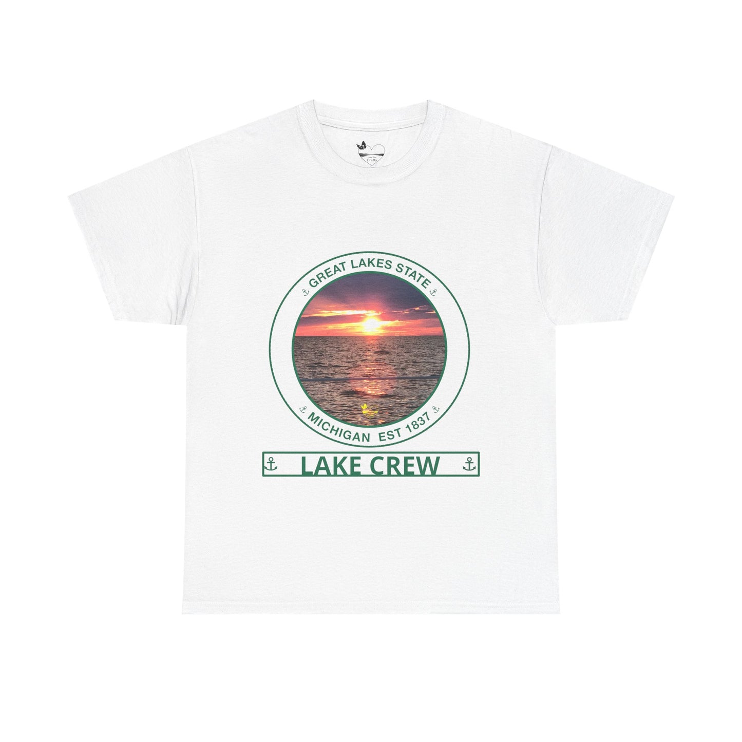 Personalized Great Lakes State Transom Shirt – Green