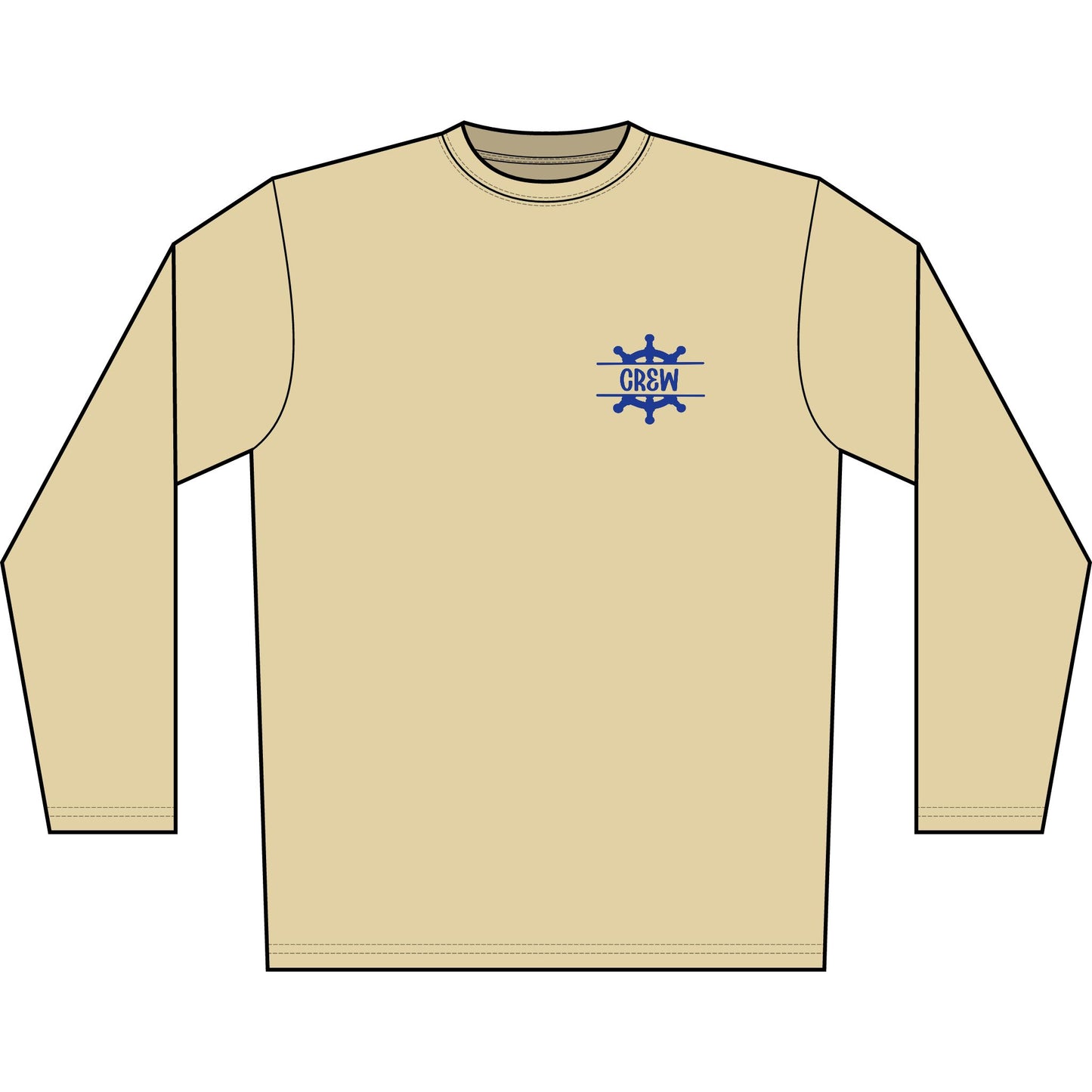 Personalized Pontoon Life Crest Performance Shirt Long Sleeve-Misty