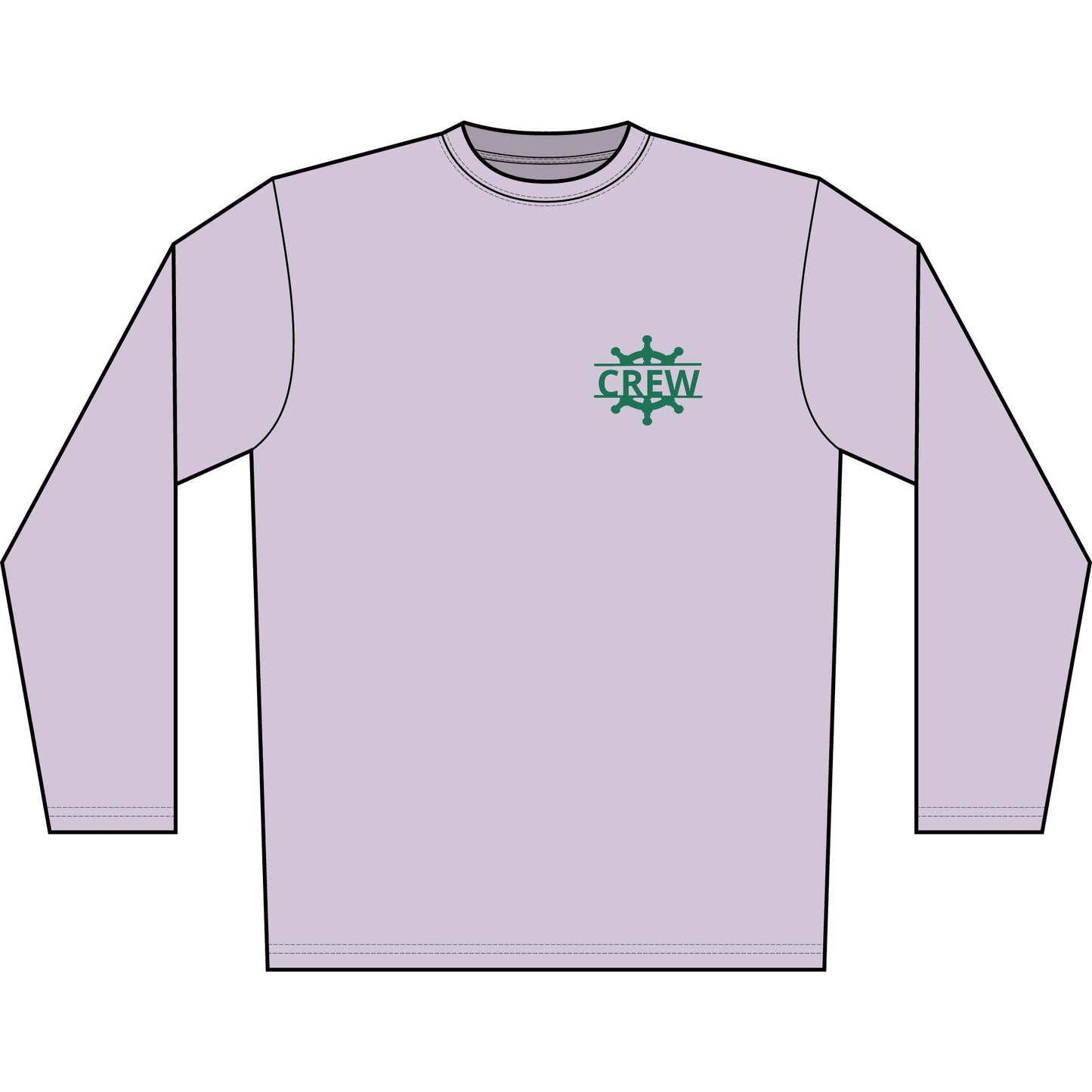 Personalized Great Lakes State  Crest Performance Long Sleeve Shirt- Green