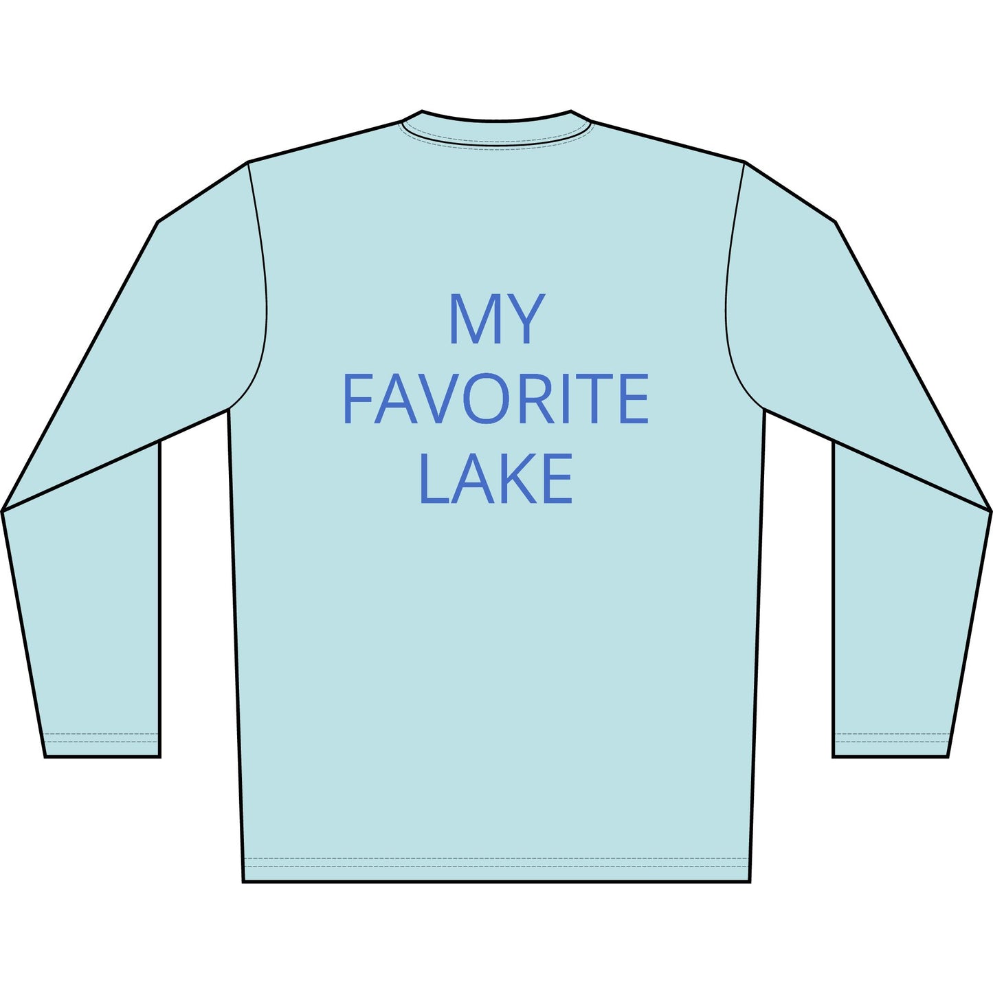 Personalized Wolverine Lake Transom Performance Long Sleeve Shirt
