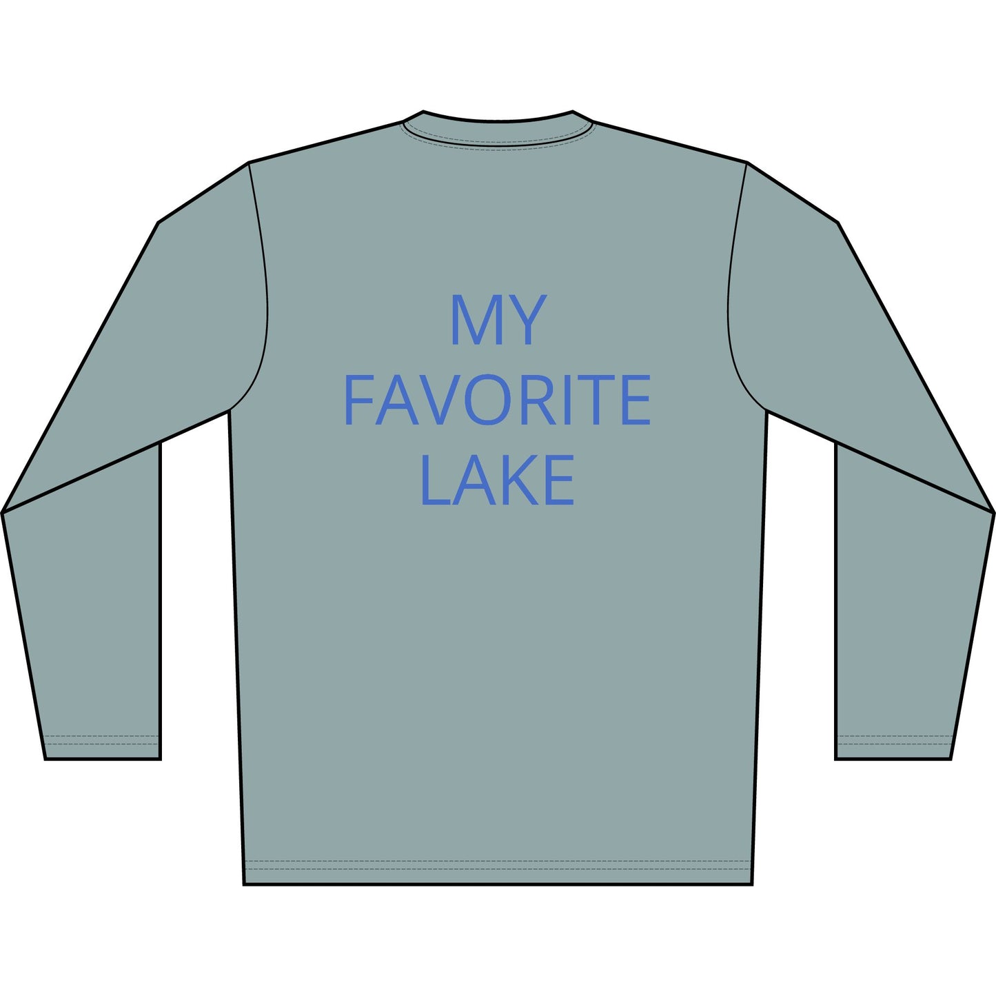 Personalized Wolverine Lake Transom Performance Long Sleeve Shirt