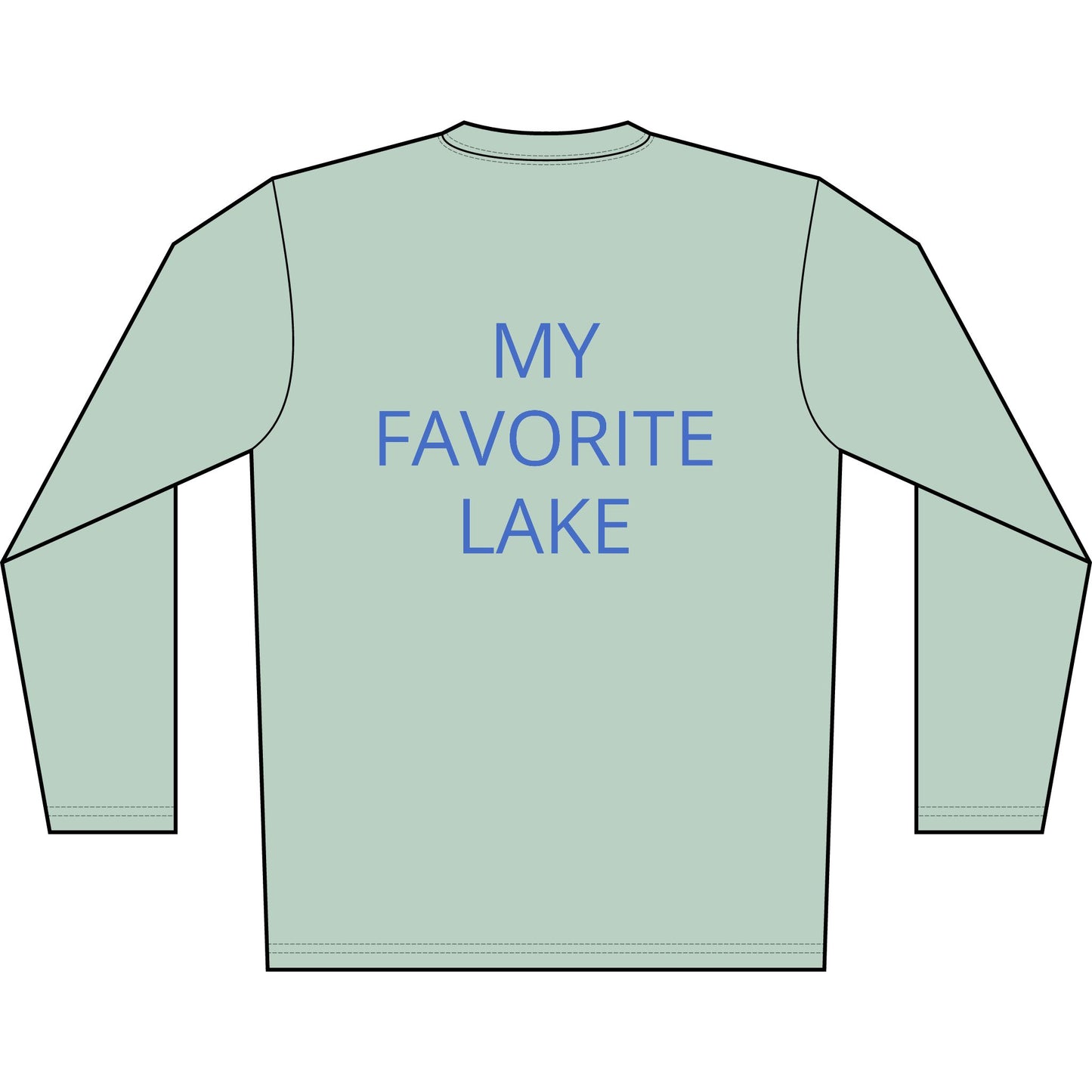 Personalized Wolverine Lake Transom Performance Long Sleeve Shirt