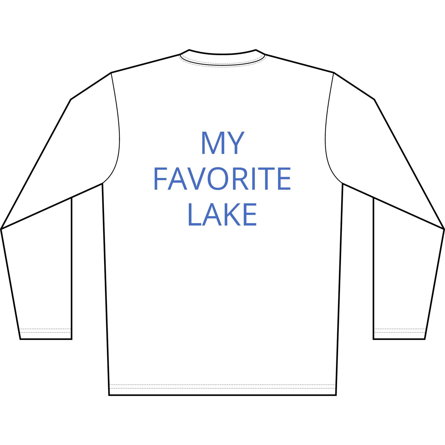 Personalized Wolverine Lake Transom Performance Long Sleeve Shirt
