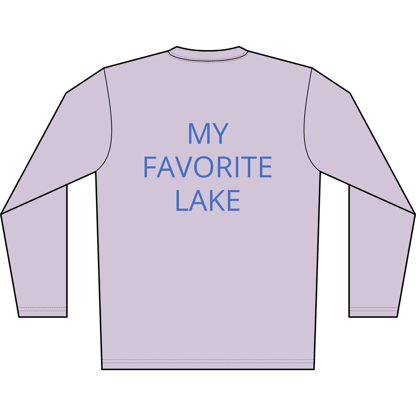 Personalized Wolverine Lake Transom Performance Long Sleeve Shirt