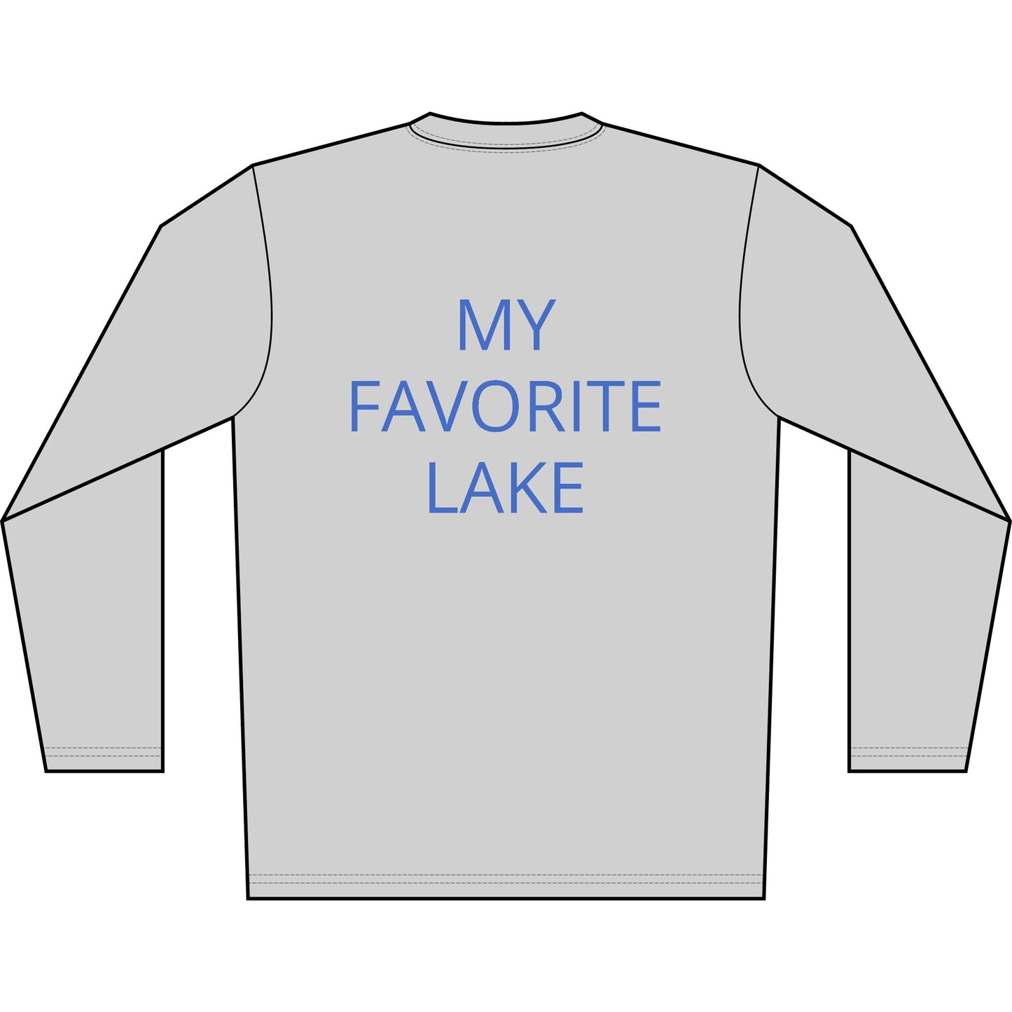 Personalized Wolverine Lake Transom Performance Long Sleeve Shirt