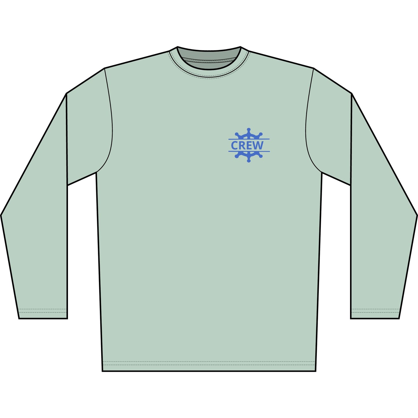 Personalized Wolverine Lake Crest Performance Long Sleeve Shirt