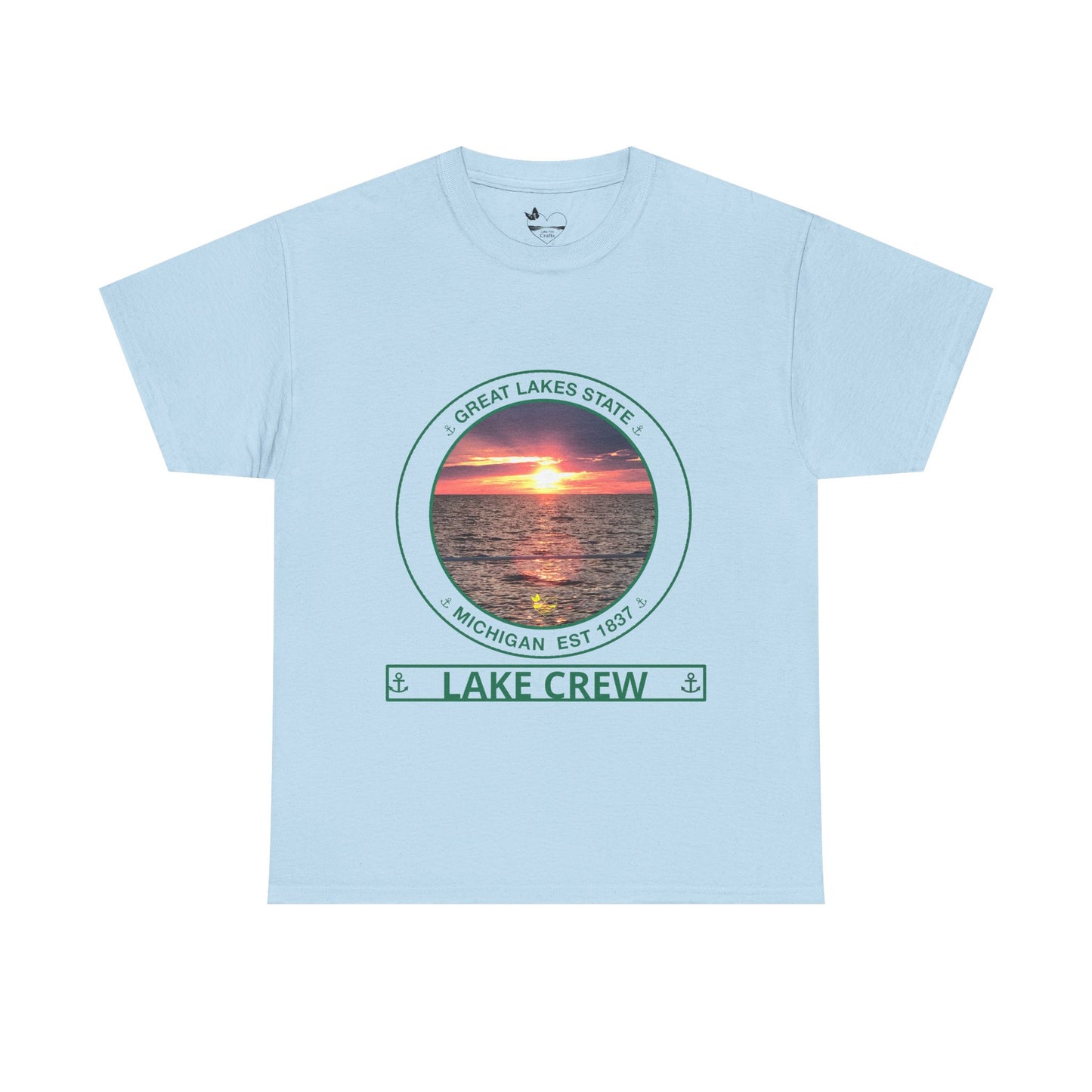Personalized Great Lakes State Transom Shirt – Green