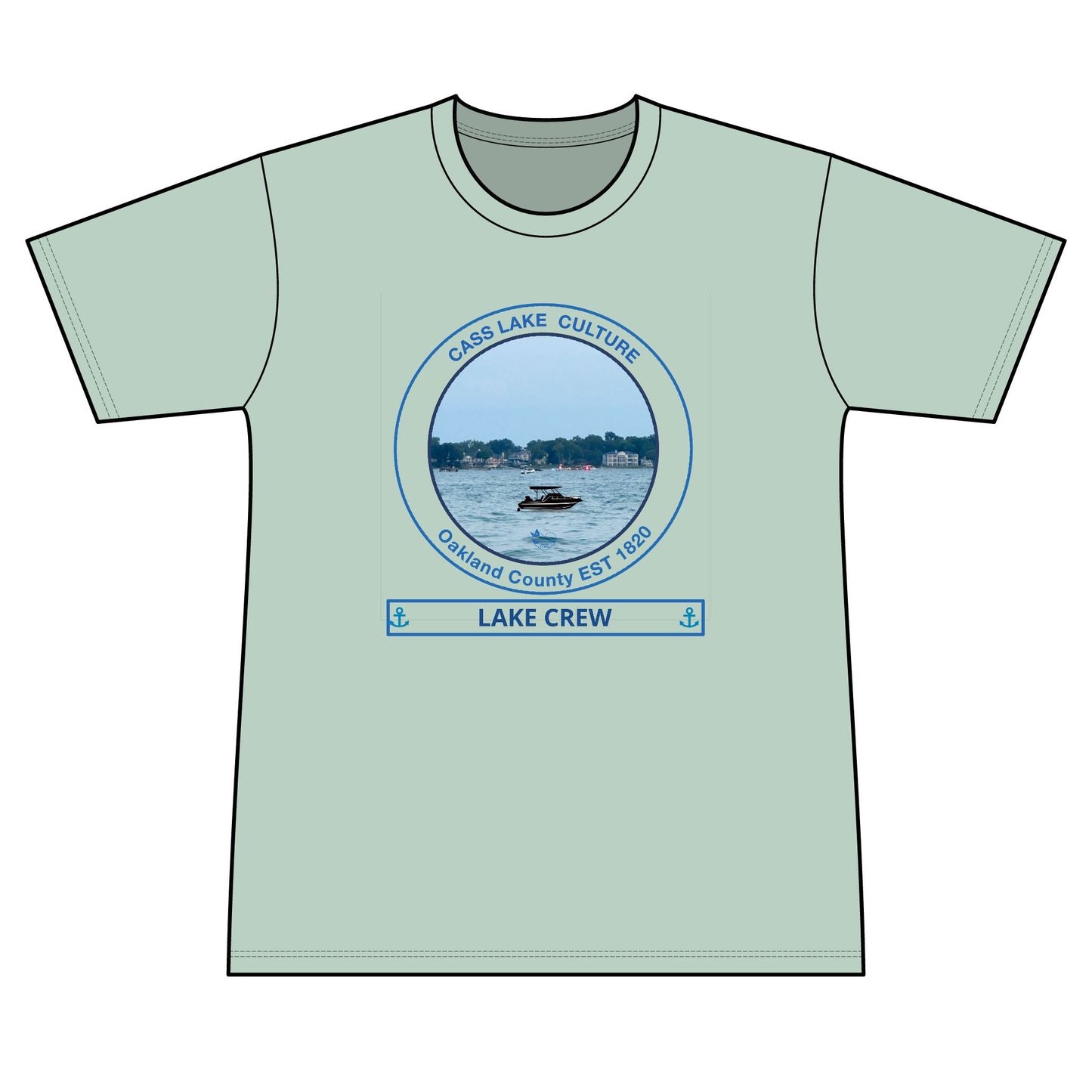 Personalized Cass Lake Transom Performance Shirt