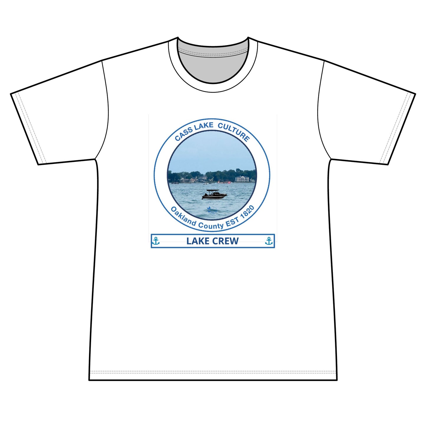 Personalized Cass Lake Transom Performance Shirt