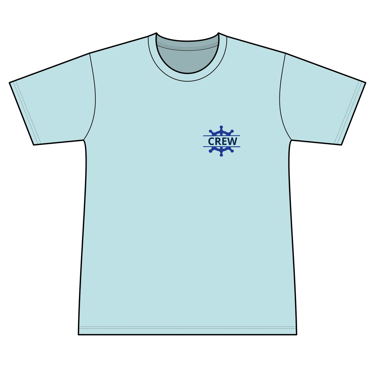 Personalized Great Lakes State Crest Performance Shirt – Blue
