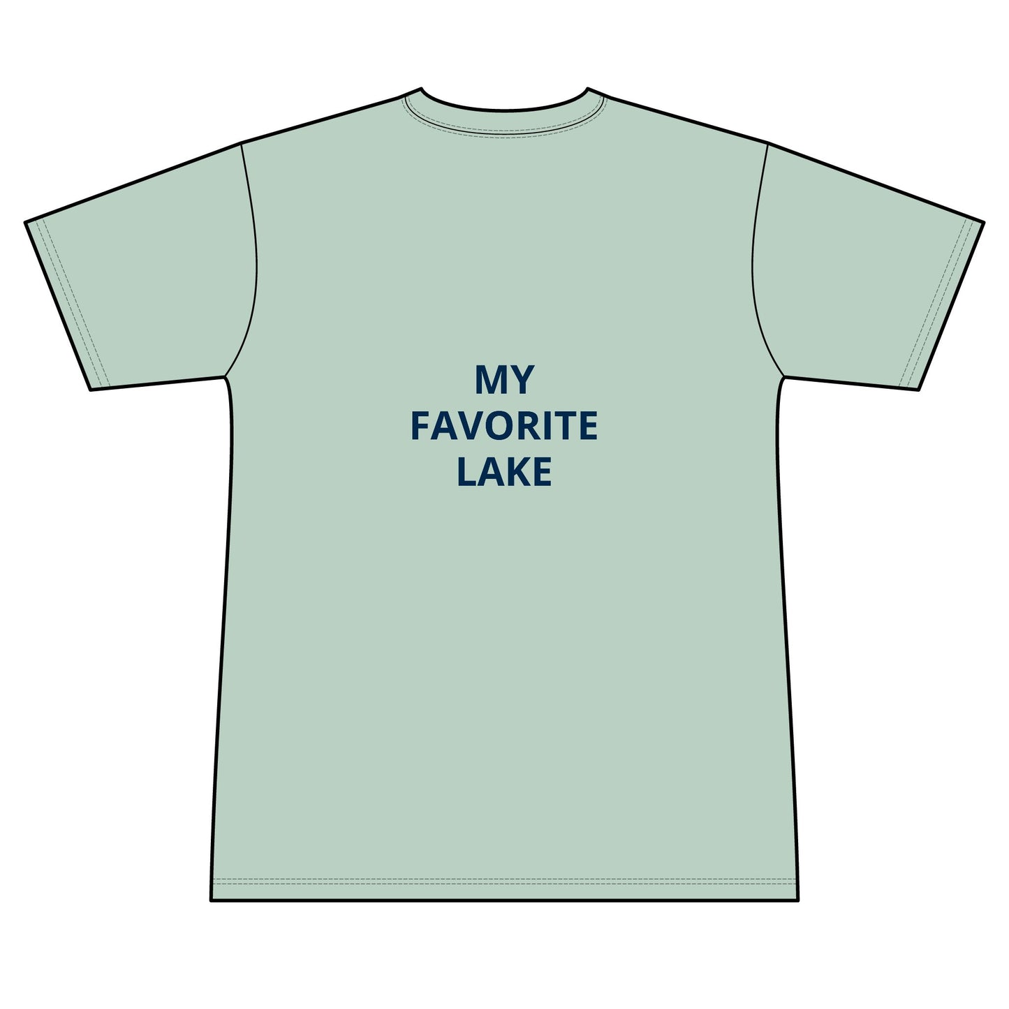Great Lakes State Blue  Performance Transom short sleeve tee UPF 50+